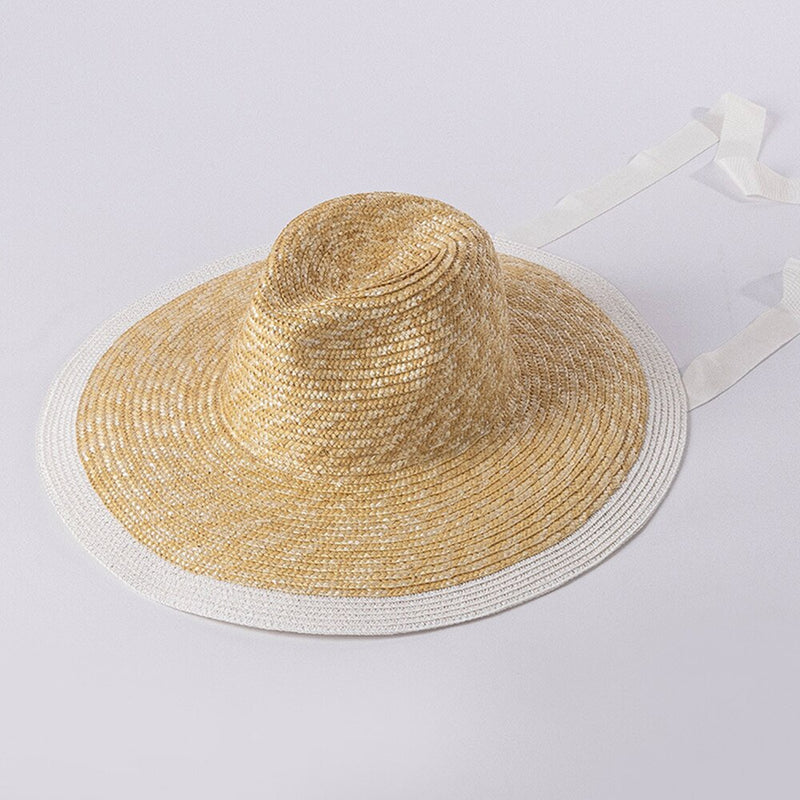 New Belt Strap Straw Sun Hat For Women Fashion Vacation Beach UV Hats WideBrim Panama Hats Outdoor Wholesale