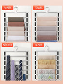 Perchas para pantalones Joybos, organizador de armario, perchas para ropa de 6/8 capas, perchas para pantalones, colgador plegable para guardarropa, organizador de almacenamiento