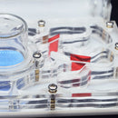 DIY Acryl-Ameisenfarm, flaches Ameisennest, Ameisenhaus für Haustiere, Ameisenhaufen, feuchtigkeitsspendender Wasserturm, Werkstatt, Futterbereich, 12 x 15 x 7,5 cm