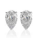 OEVAS Classic 100% 925 Sterling Silver Pear Created Moissanite Gemstone Ear Studs White Gold Earrings Fine Jewelry Wholesale