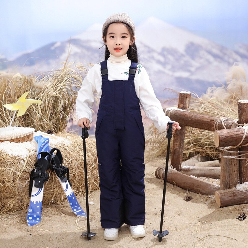 2022 Warm Kids Jumpsuit for Girls Cotton Baby Boy Overalls Windproof Children Pants Sport Toddler Snowsuits Trousers Clothes