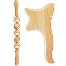 Herramienta de masaje de terapia de madera, masajeador de drenaje linfático, rodillo de masaje de Fascia anticelulitis para aliviar el dolor muscular de cuerpo completo