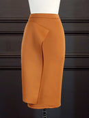 Frauen, figurbetonte Bleistiftröcke, hohe Taille, schmal, Midi, bescheiden, edel, weiblich, Paket, Hüfte, Jupes Falad, Bürokleidung, elegante Femme, Mode