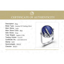 Lotus Fun Real 925 Sterling Silber Natürlicher Aventurin Edelstein Ring Edlen Schmuck Florenz Kathedrale Ringe Für Damen Accessoires