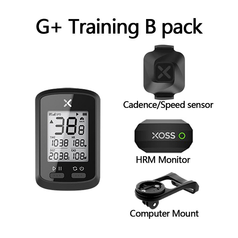 XOSS Bike Computer G+ Wireless GPS Speedometer Waterproof Road Bike MTB Bicycle Bluetooth ANT+ with Cadence Cycling Computers