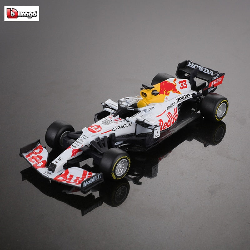 Bburago 1:43 2021 F1 Red Bull Racing RB16B 33 # Verstappen 11 # Sergio Perez Fórmula uno Simulación aleación súper modelo de coche de juguete