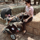 Hot Mom Baby Stroller 3 in 1 travel system with bassinet and car seat，360° Rotation Function children stroller,Luxury Pram F023