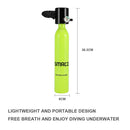 SMACO Mini Scuba Diving Tank Equipment, Dive Cylinder with 8 Minutes Capability, 0.5 Litre Capacity with Refillable Design
