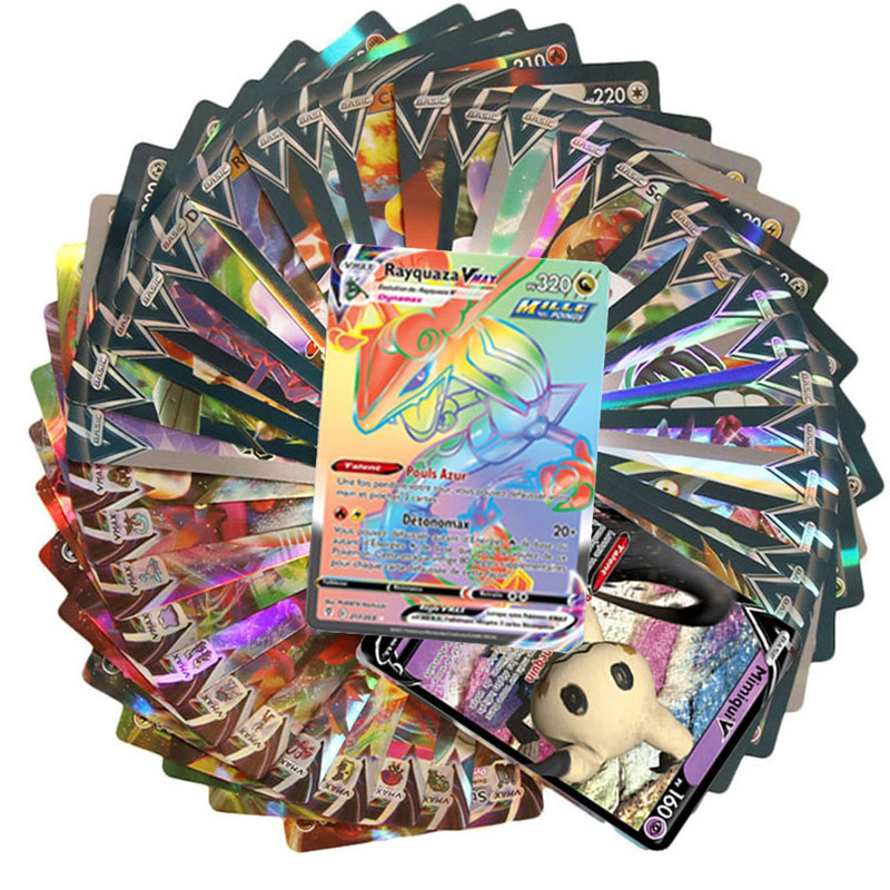 40-360Pcs French Version Pokemon Card Featuring 300 Gx 360 V VMAX 100 Tag Team 20 EX 20MEGA