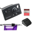 1 juego 20W 35000RPM máquina de taladro eléctrico profesional para uñas Kit cortador de molino pedicura lima de uñas máquina de manicura herramientas de arte de uñas