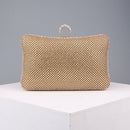 Bolso de mano de fiesta de noche para mujer, bolso de mano de noche, cadena, cartera para mujer, monedero para teléfono móvil, lápiz labial, bolso de mano de boda plateado