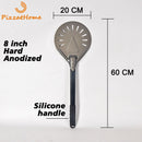 PizzAtHome, pala para Pizza perforada de 7/ 8/ 9 pulgadas, pala para Pizza de aluminio, herramienta para Pizza corta, mango antideslizante