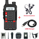 BaoFeng Walkie Talkie UV 10R V2 Two Way CB Radio Transmitter Long Range UV-10R 128CH VHF UHF 136-174Mhz 400-520Mhz Dual Band