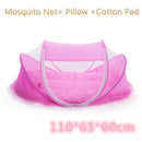 Baby Bedding Crib Netting Folding Baby Mosquito Nets Bed Mattress Pillow Three-piece Suit For 0-3 Years Old Children