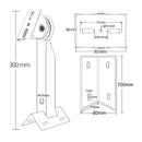 Soporte de CCTV para cámara, soporte de aro de poste cilíndrico, ángulo recto, soporte de esquina de pared exterior, soporte de montaje, soporte de aluminio