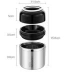 630ml Thermos Lunch Box 304 Stainless Steel Food Thermos with Container Vacuum Flask Lunch Box Thermos Cup for Women Men