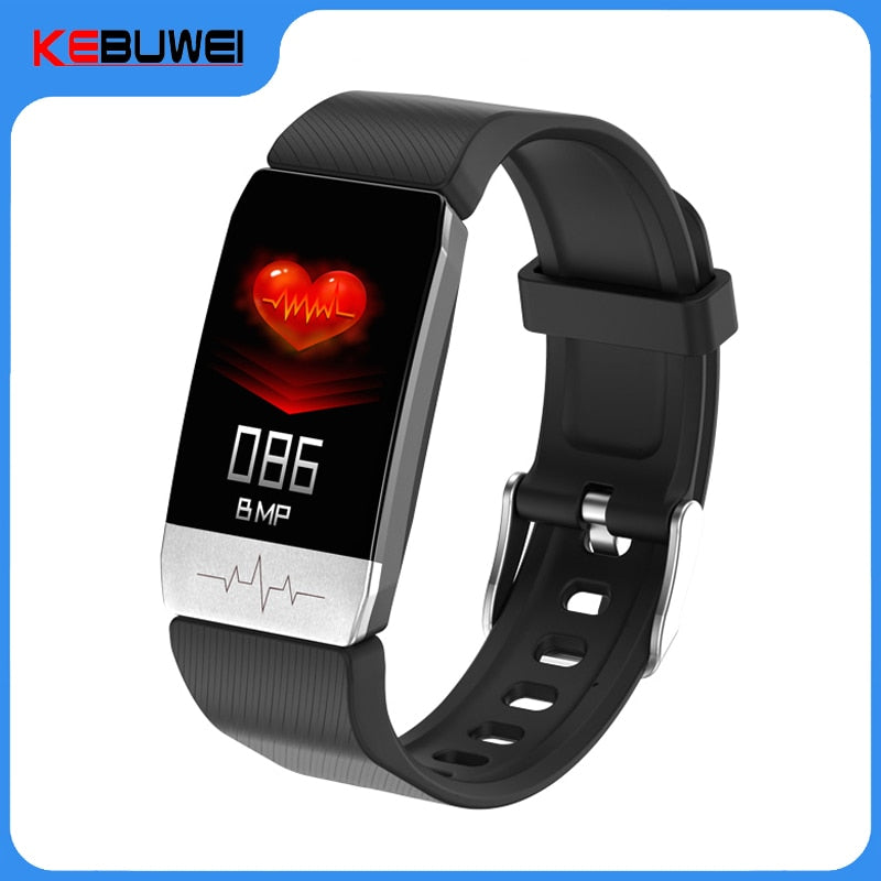 T1S Smart Watch Band mit Temperaturmessung EKG Herzfrequenz Blutdruckmessgerät Wettervorhersage Trinkerinnerung Smartwatch