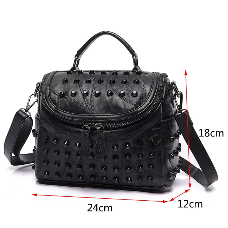 2021 Luxus Frauen Echtes Leder Tasche Schaffell Messenger Bags Handtaschen Berühmte Marken Designer Weibliche Handtasche Umhängetasche Sac