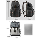 Men Canvas Bucket Backpack Students School Bag Casual Luggage Laptop bags Travel Large Capacity Rucksack USB Mochila XA91WC