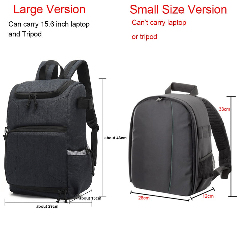 Waterproof Camera Bag Photo Cameras Backpack For Canon Nikon Sony Xiaomi Laptop DSLR Portable Travel Tripod Lens Pouch Video Bag