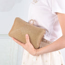 Bolso de mano de fiesta de noche para mujer, bolso de mano de noche, cadena, cartera para mujer, monedero para teléfono móvil, lápiz labial, bolso de mano de boda plateado