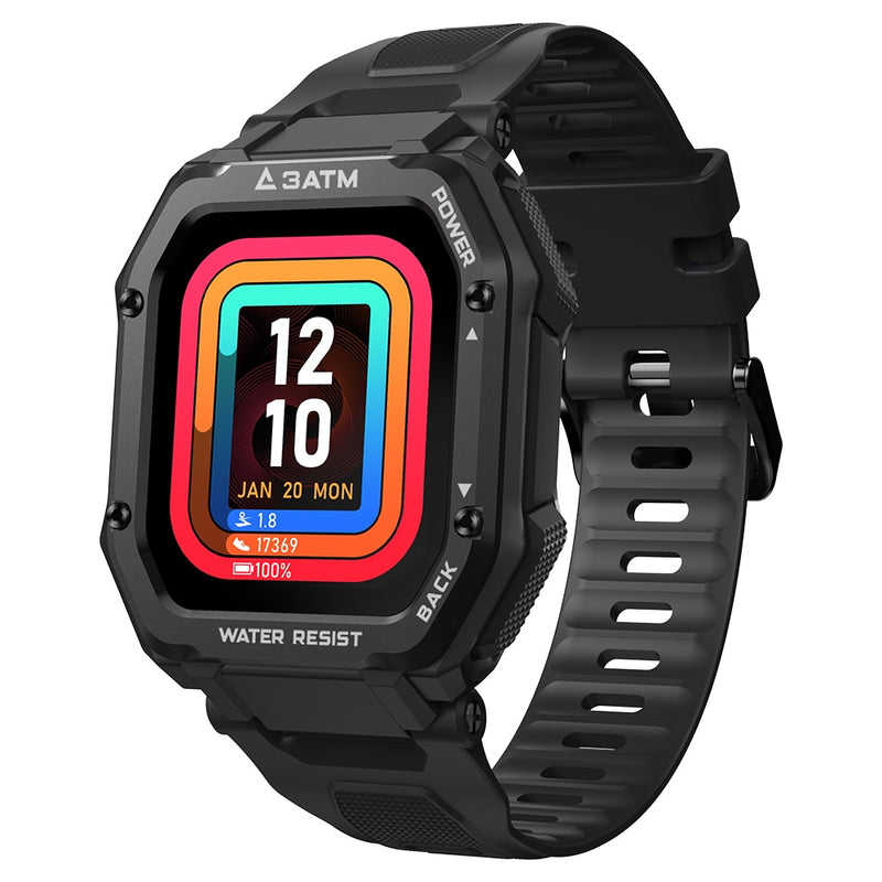 KOSPET ROCK Rugged Smartwatch Outdoor Sports Fitness Tracker 24h Blood Oxygen Monitor Military Waterproof Smart Watch for Men