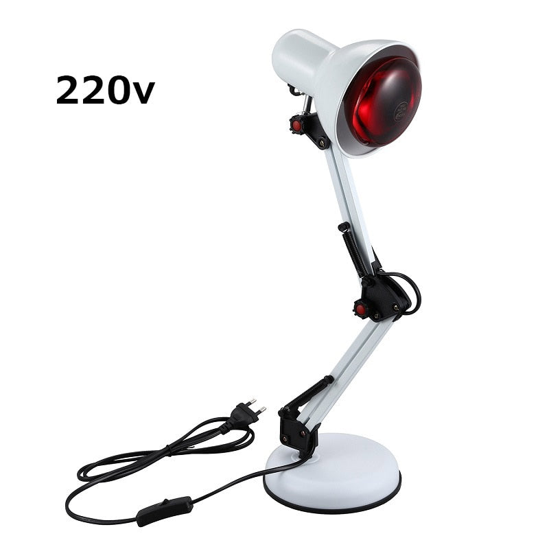 Luz de fisioterapia con calefacción infrarroja 110-240V 150W para el reumatismo, cuidado de la salud, alivio del dolor, lámpara de fisioterapia con calor infrarrojo