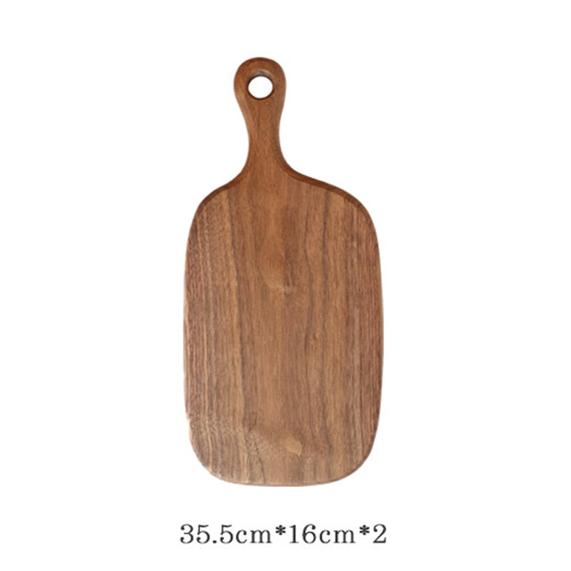 Tabla de cortar de cocina de madera de nogal negro Tabla de cortar de fruta sin laca de portainjertos de madera maciza Tabla de cortar de madera de cocina