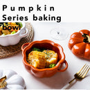 Pumpkin Shape Baking Bowl With Lid Glaze Au Gratin Soup Salad Bowl Kitchen Bakeware Oven Party Baking Pan Supplies