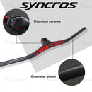SYNCROS Carbon Fiber Mountain Integrated MTB Handlebar FRASER IC SL -8 -17 -25 Three Specifications with Titanium Screws