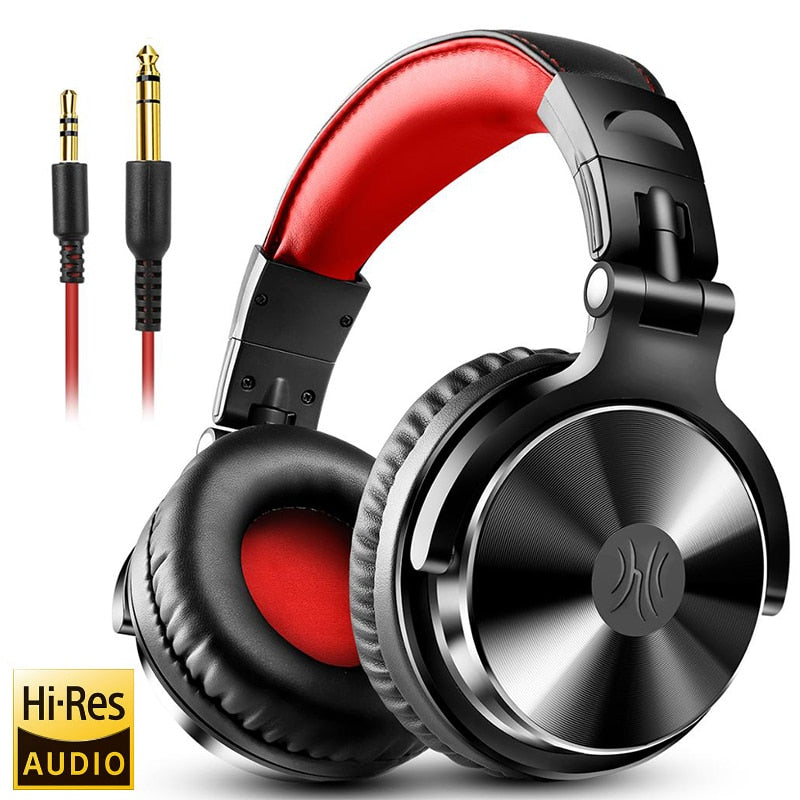 Oneodio Pro10/30/50 Wired Headphones Professional Studio DJ Headphone with Microphone Over Ear Monitor Recording Stereo Headsets