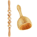 Herramienta de masaje de terapia de madera, masajeador de drenaje linfático, rodillo de masaje de Fascia anticelulitis para aliviar el dolor muscular de cuerpo completo
