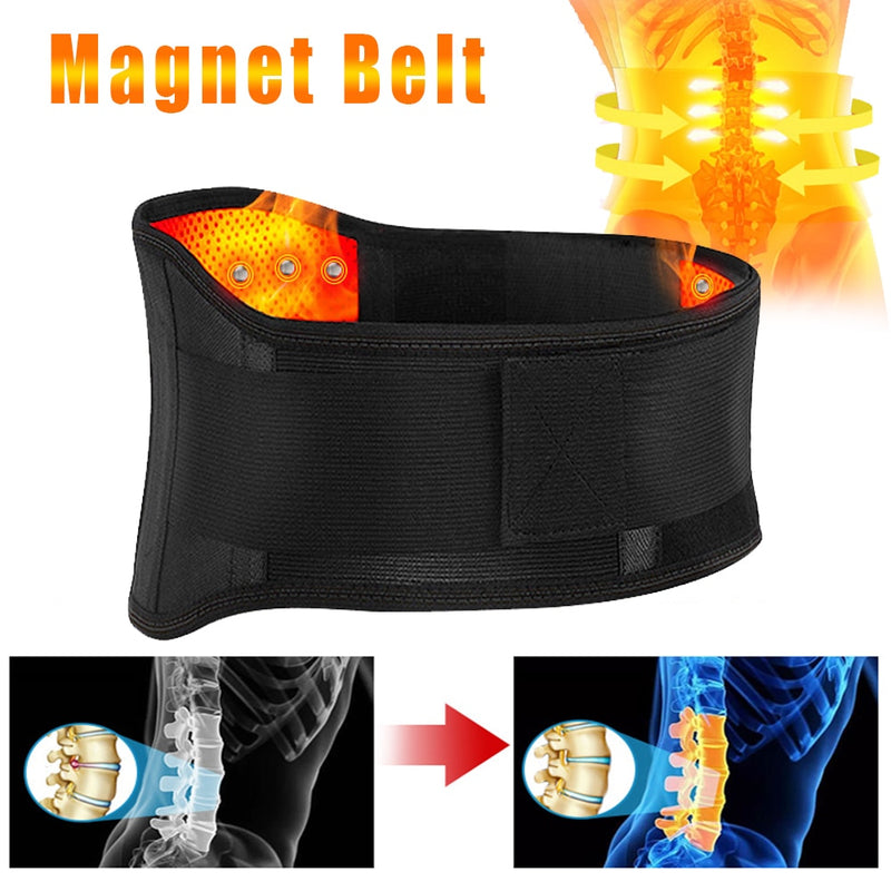 Tourmaline Belt Waist Brace Support Self Heating Magnetic Therapy Lumbar Waist Posture Corrector Bandage Belt Lower Back Support