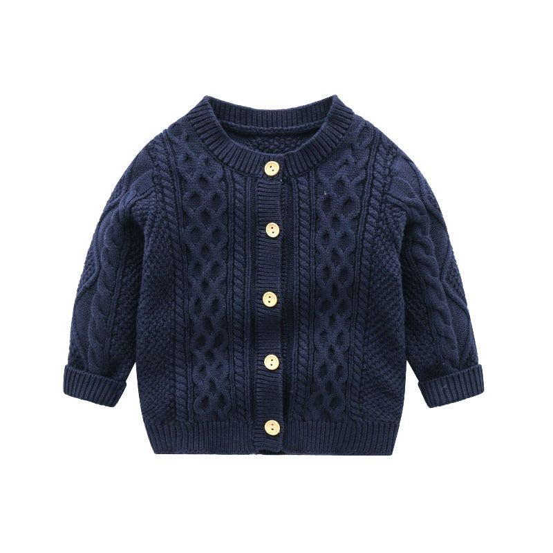 IYEAL Boys Cardigan Sweater Fashion Children Coat Casual Spring Baby School Outfits Kids Sweater Infant Clothes Outerwear 0-24M