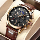 2022 relojes para hombre LIGE, marca superior, reloj de pulsera de lujo para hombre, reloj de cuarzo de cuero para hombre, reloj deportivo resistente al agua para hombre, reloj Masculino