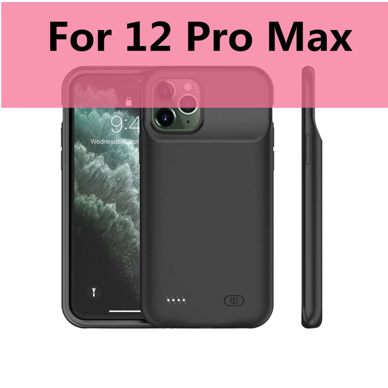 Xilecaly Battery Case for iPhone 13 Pro 12 11 Pro Max Smart Power Bank Charging Charger Cover for iPhone XS Max XR 7 8 Plus SE 2