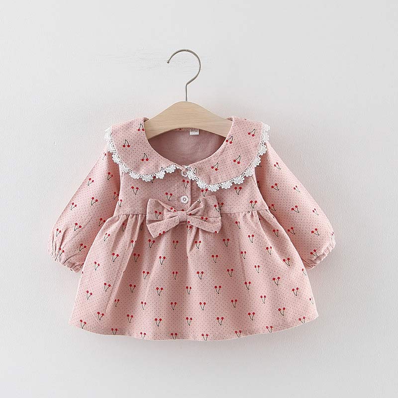 Bear Leader Baby Girl Dress Set T-shirt Tops Cartoon Giraffe Dress Baby Girl Princess Clothes Girls Long Sleeve  2pcs Suit