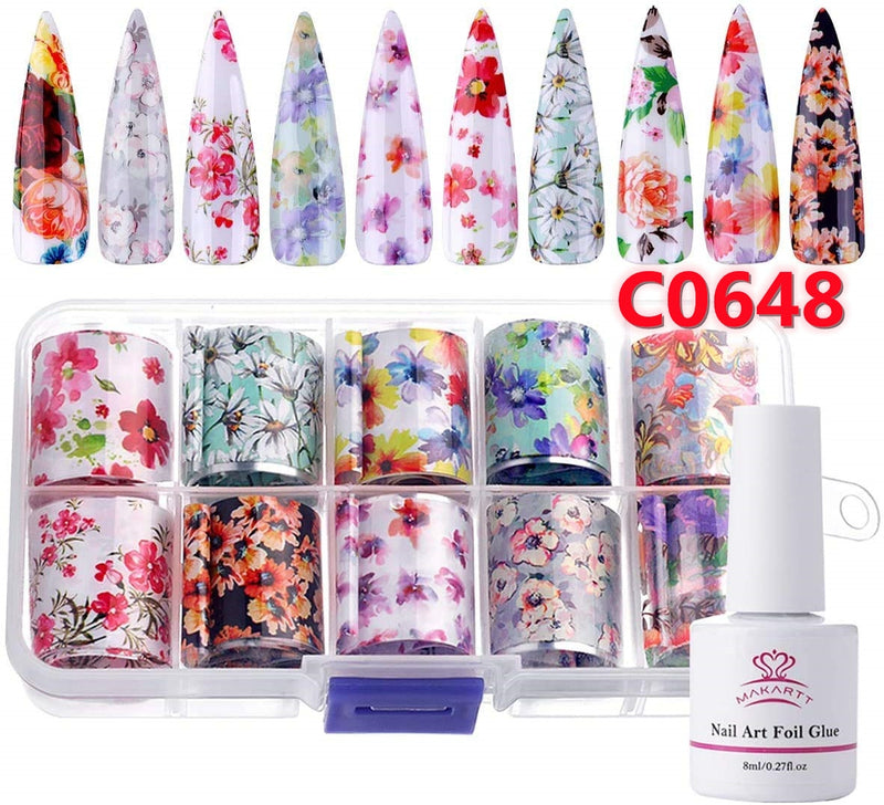 Makartt Nail Art Foil Glue Gel para pegatinas de papel de aluminio Nail Transfer Tips Manicure Art DIY 15ML 1 Botellas Lámpara de curado de uñas Requerido