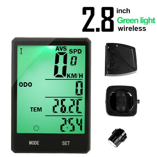 INBIKE Regenfester MTB-Fahrradcomputer Fahrrad-Tachometer Kabelloser Kilometerzähler Fahrraduhr LED-Bildschirm Messbare Uhr IC321