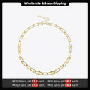 ENFASHION Goth Twist Choker Stainless Steel Necklace For Women Zircon Necklaces 2021 Halloween Fashion Jewelry Colar P213263