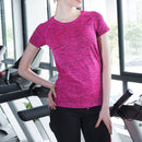 VEAMORS Women Quick Dry Sports Yoga Shirt Short Sleeve Breathable Exercises Tops Gym Running Fitness T-Shirts Sportswear