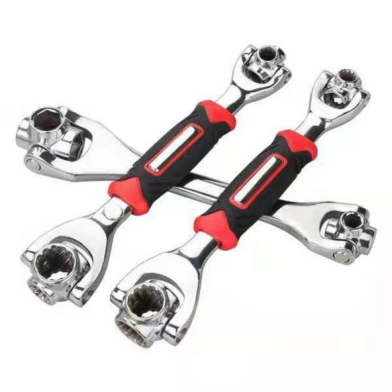 48 in 1 Wrench Socket Works with Spline Bolts Torx 360 Degree 6-Point Universial Furniture Car Repair Spanner Hand Tools