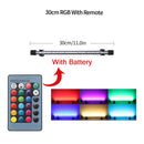 Luz de acuario RGB, lámpara de buceo con control remoto de 18-57cm, lámpara colorida de 90-260v para plantas, pecera, uso anfibio esencial