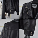 ZQLZ Spring Autumn Ladies Motorcycle Leather Jackets Women 2022 Turn-down Collar Zipper Slim Black Moto &amp; Biker Jacket Female