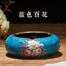New Style Chinese Retro Ceramic Large with Lid Ashtray Modern Minimalist Creative Luxury Living Room Decoration Coffee Table