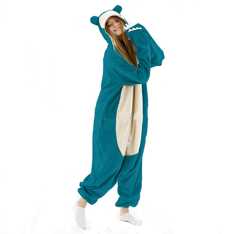 New Animal Kigurumi XXL Cartoon Suit Women Pajama Anime Onesies For Adult Men Onsie Boy Girls Pijamas Fleece One-Piece Bodysuit