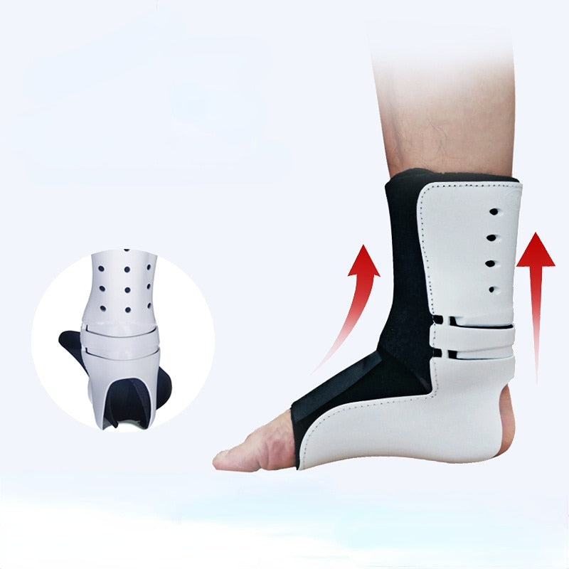 Einstellbare Fuß-Droop-Schienenorthese, Knöchelgelenk, feste Streifen, Schutz, Unterstützung für Sport-Hemiplegie-Rehabilitationsgeräte