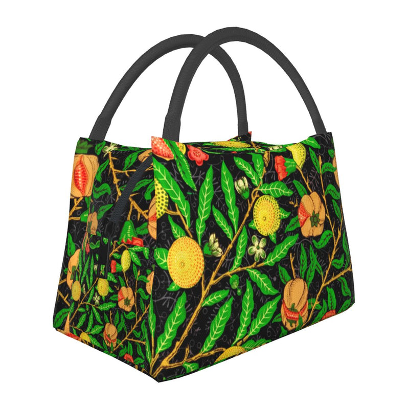 Tropical Floral Lunch Bag Lovely Pink Hibiscus Casual Lunch Box For Girls Picnic Portable Cooler Bag Waterproof Print Lunch Bags