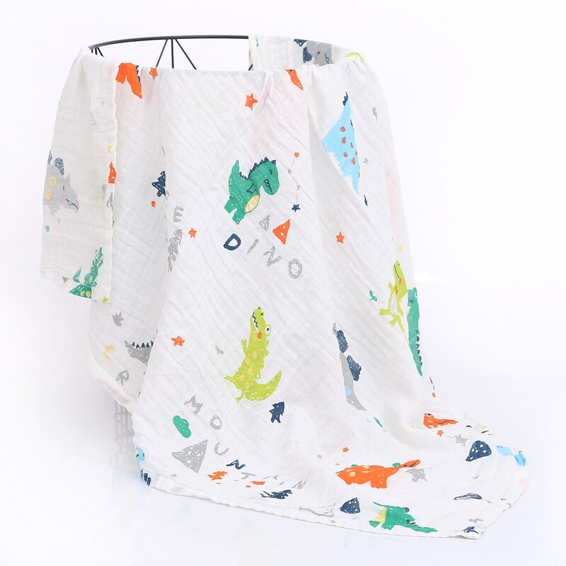 120 cm * 110 cm 2 Schicht Musselin Decke Gaze Bambus Baby Swaddle Decken Neugeborenes Baby Musselin Battaniye