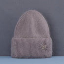 Hot Selling Winter Hat Real Rabbit Fur Winter Hats For Women Fashion Warm Beanie Hats Women Solid Adult Cover Head Cap